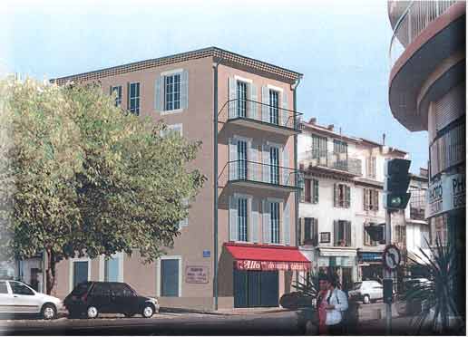 Immeuble rue Graglia, projet image de synthese